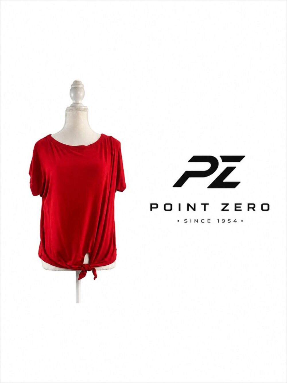 POINT ZERO Tie-Front Top – Small